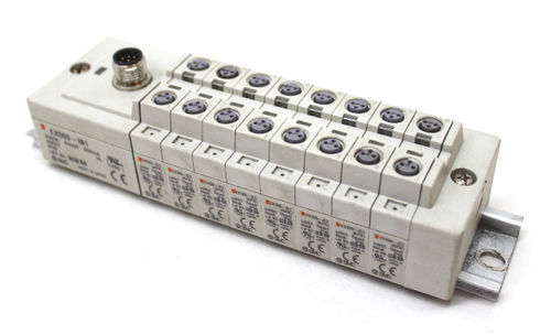 SMC EX500-IB1 DeviceNet Interface Unit w/rail & (8) EX500-IE2 Block  Extensions