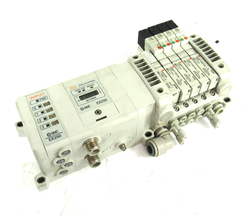 SMC DeviceNet EX250-SDN1 Module Manifold w/ EX250-IE3 Valve