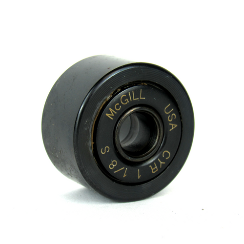 McGill CYR 1 1/8 S Crowned & Flat Yoke Rollers, 0.3125" Bore Diameter