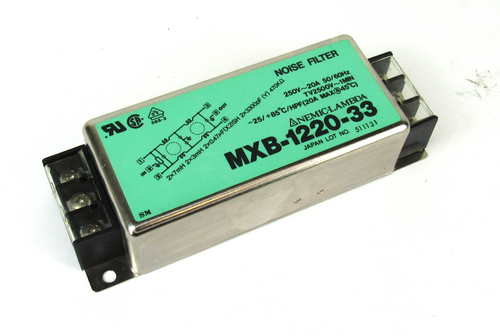 Nemic-Lambda MXB-1220-33 Noise Filter 250V 20A 50/60Hz