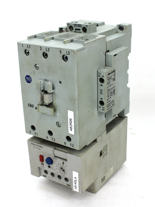 Allen Bradley 100-C30*00 Ser C 600VAC Contactor W/193-EECB 1.0-5.0