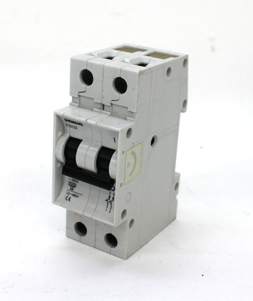 Siemens 5SX22 C5 Circuit Breaker, 2 Pole, 5 Amps