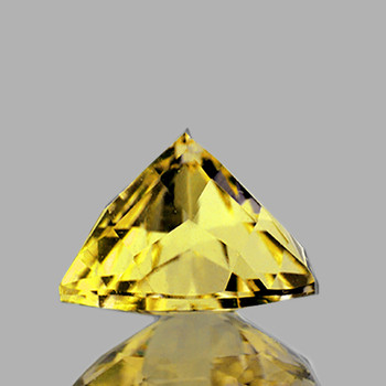 5.00 mm Trillion 0.56ct AAA Fire Sparkles Natural Ceylon Yellow Sapphire [Flawless-VVS]