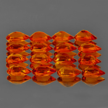 5x3 mm Pear 16 pcs AAA Fire Luster Natural Madeira Orange Citrine [Flawless-VVS]