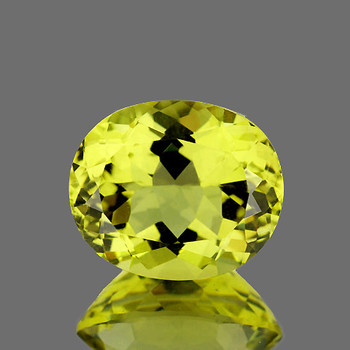 14x12 mm Oval 1 pieces AAA Top Fire Luster Natural Green Gold Lemon Quartz [Flawless-VVS]