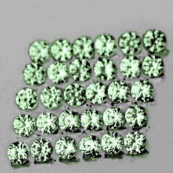 1.20 mm Round 100 pcs Machine Cut AAA Luster Natural Green Sapphire [Flawless-VVS]