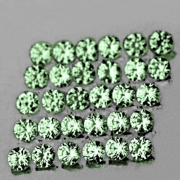 1.30 mm Round 80 pcs Machine Cut AAA Luster Natural Green Sapphire [Flawless-VVS]