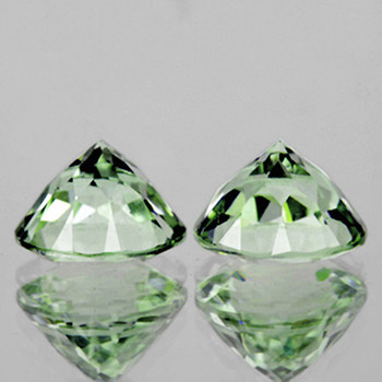 15.00 mm Round 2 pcs AAA Fire Luster Natural Sparkling Green Amethyst [Flawless-VVS]