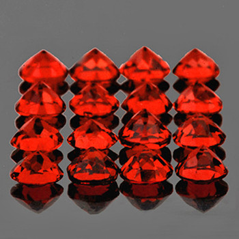 2.50 mm Round 50 pieces AAA Fire Luster Natural Red Mozambique Garnet [Flawless-VVS]