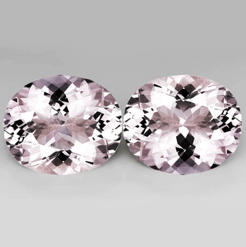 9x7 mm Oval 2 pcs AAA Fire Luster Natural Brilliant Light Pink Morganite [Flawless-VVS]
