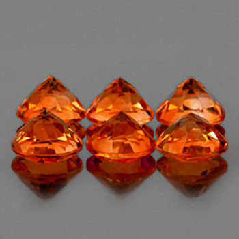 5.00 mm Round 6 pcs AAA Fire Natural Intense Golden Orange Citrine [Flawless-VVS]