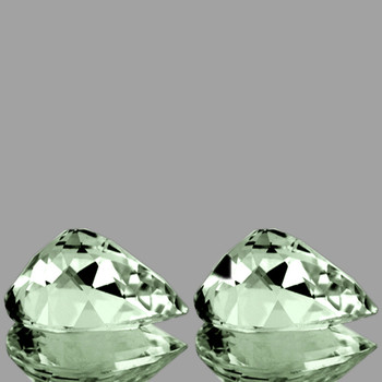 20x15 mm Pear 2 pcs AAA Luster Natural Sparkling Green Amethyst [Flawless-VVS]