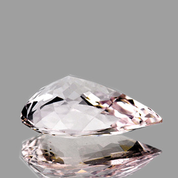 13x7 mm Pear 2.28cts AAA Luster Natural Golden Pink Morganite [Flawless-VVS]