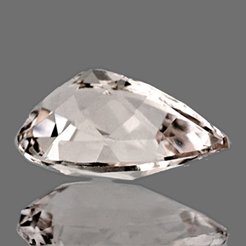 12x7.5 mm Pear 2.41cts AAA Luster Natural Golden Pink Morganite [Flawless-VVS]