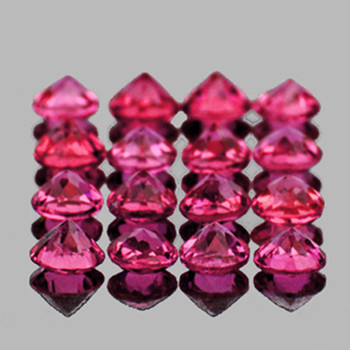 2.50 mm Round 30 pieces Natural Raspberry Pink Rhodolite Garnet [Flawless-VVS]