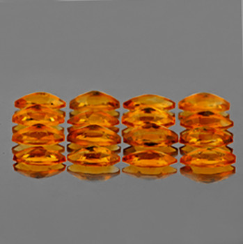 4x2 mm Marquise 40 pcs AAA Fire Luster Natural Intense Golden Orange Citrine [Flawless-VVS]