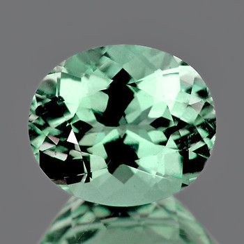 9x7 mm Oval 2.44ct AAA Fire Luster Natural Mint Green Apatite [Flawless-VVS]