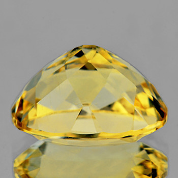13x10.5 mm Oval 5.39ct Brilliant Luster Natural Sparkling Golden Yellow Beryl 'Heliodor' [Flawless-VVS]