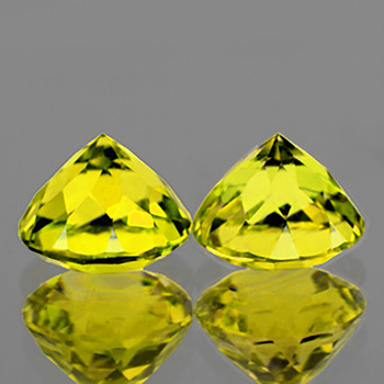 11.00 mm Round 2 pcs Top Luster Natural Mystic Yellow Topaz [Flawless-VVS]