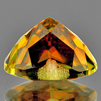 6.00 mm Heart 0.85ct AAA Sparkles Natural Honey Yellow Mali Garnet [Flawless-VVS]-AAA Grade