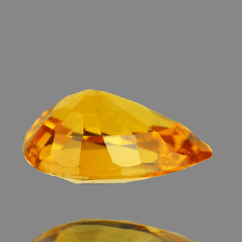 6.5x5 mm Pear 0.66ct AAA Luster Natural Golden Yellow Sapphire [Flawless-VVS]