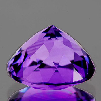 11.00 mm Round 1 piece AAA Fire Luster Natural Intense Purple Amethyst [Flawless-VVS]