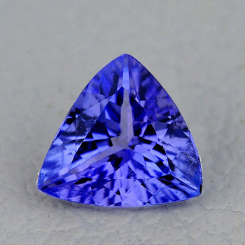 6.00 mm Trillion 0.60ct Fire Luster Natural Intense Purple Blue Tanzanite [Flawless-VVS]