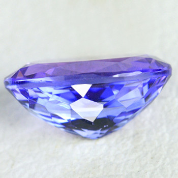 9x7 mm Oval 1.83cts AAA Fire Luster Natural Brilliant Purple Blue Tanzanite [Flawless-VVS]-Free Certificate