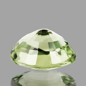 7x6 mm Oval 0.84ct AAA Luster Natural Madagascar Yellow Green Sapphire [VVS]