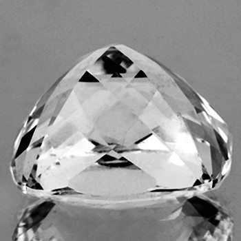 12.00 mm Cushion 9.44cts AAA Fire Luster Natural Brilliant White Topaz [Flawless-VVS]