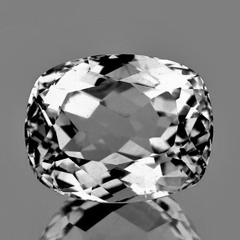 14x10.5 mm Cushion 8.95cts AAA Fire Luster Natural Brilliant White Topaz [Flawless-VVS]