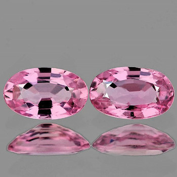 5x3 mm Oval 2 pieces AAA Luster Natural Sparkling Ceylon Pink Sapphire [Flawless-VVS]