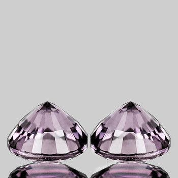 3.80 mm Round 2 pcs AAA Fire Luster Natural Pink Mogok Spinel [VVS]