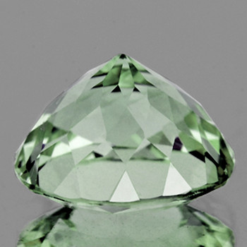 9.00 mm Round 1 piece AAA Fire Luster Natural Green Amethyst [Flawless-VVS1]