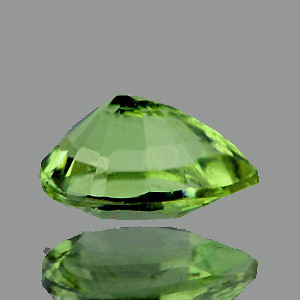 8x6 mm Pear 1.03cts Sparkling Luster Natural Brilliant Apple Green Tourmaline [VVS]