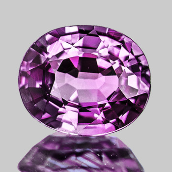 5x4 mm Oval 1 piece AAA Fire Natural Intense Grape Purple Sapphire [Flawless-VVS]-AAA Grade