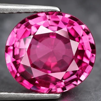 7x6 mm Oval 1.29ct AAA Fire Luster Natural Pink Sapphire [Flawless-VVS]-Free Certificate