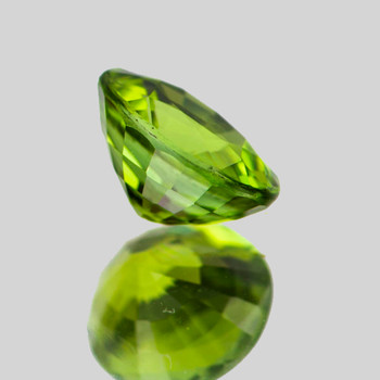 7x6 mm Oval 1.07ct Sparkling Natural Brilliant Apple Green Tourmaline [Flawless-VVS]