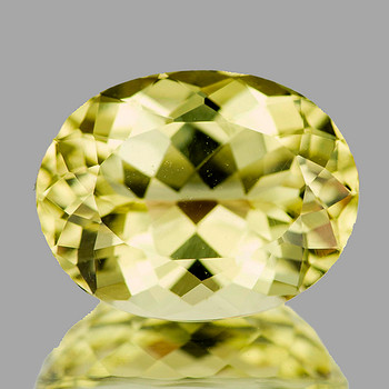 11.5x9 mm Oval 3.60ct Brilliant Luster Natural Sparkling Yellow Beryl 'Heliodor' [Flawless-VVS]