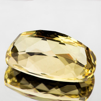 15x9 mm Cushion 5.45ct Brilliant Luster Natural Sparkling Yellow Beryl 'Heliodor' [Flawless-VVS]