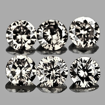 1.50 mm Round 6 pcs Superb Luster Natural C1 Champagne Diamond [VVS-VS]