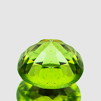 7x6 mm Oval 1.28cts Sparkling Luster Natural Vivid Green Tourmaline [VVS]