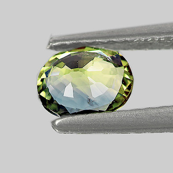 7x5 mm Oval 0.85ct Brilliant Natural Madagascar Yellow Green Sapphire [Flawless-VVS]