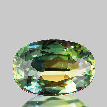 6.5x4.5 mm Oval 0.65ct Brilliant Natural Intense Blue Green Sapphire [Flawless-VVS]