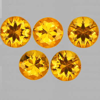 3.30 mm Round 5 pieces AAA Fire Natural Intense Yellow Sapphire [Flawless-VV 3.30 mm Round 5 pieces AAA Fire Natural Intense Yellow Sapphire [Flawless-VV