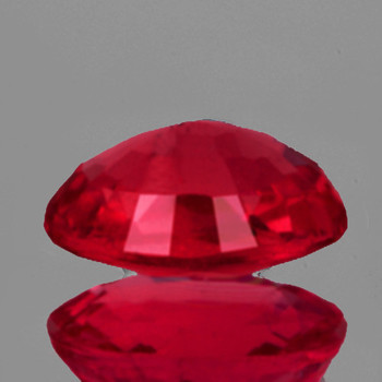 7x5 mm Oval 1 Piece Top Luster Natural Red Mozambique Ruby [VVS-VS]-Top Color