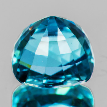 6.5x5.5 mm Oval 1.65cts Natural Brilliant Electric Blue Zircon [Flawless-VVS]