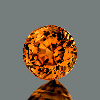 5.50 mm Round 1 piece AAA Fire Luster Natural Golden Orange Zircon [Flawless-VVS]