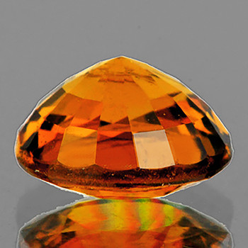 5.50 mm Round 1 piece AAA Fire Luster Natural Golden Orange Zircon [Flawless-VVS]