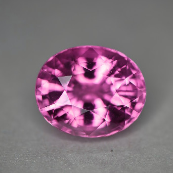 5.5x4.5 mm Oval 0.67ct AAA Luster Natural Intense Pink Sapphire [Flawless-VVS]
